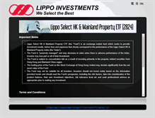 Tablet Screenshot of lippoetf.com